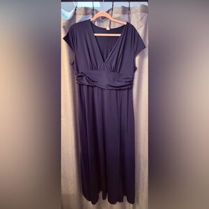 Elegant Deep Blue Maxi Dress